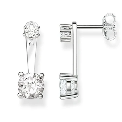 Abbildung von THOMAS SABO Damen Ohrringe Ohrstecker 925 Sterling Silber Zirkonia weiß H1926 051 14