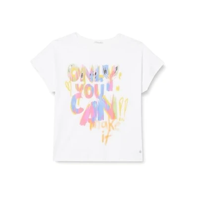 Abbildung von Key Largo MAKE Round Tshirt print, Damen, Größe: Small, Offwhite blue