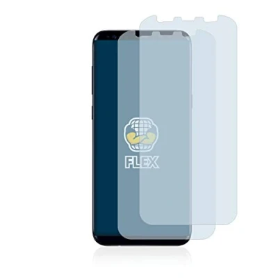 Abbildung von BROTECT 2 Stück Full Cover Schutzfolie für Samsung Galaxy S8 Plus Screen Displayschutz Folie [3D Curved, Anti Fingerprint, Kristall Klar]