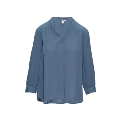 Abbildung von QS Bluse, Damen, Größe: 34, Blau