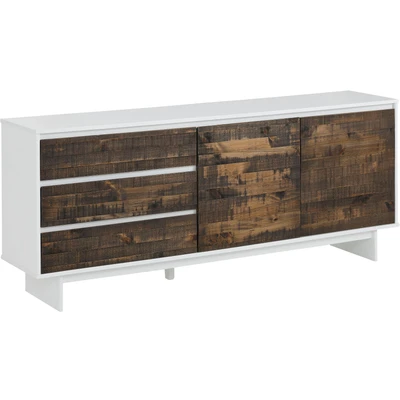 Abbildung von Home affaire Sideboard &quot;Morgan&quot;, aus massivem Kiefernholz, mit eingefrästen Griffmulden, Breite 165 cm