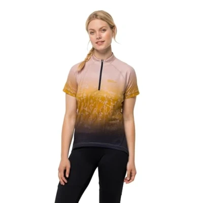 Abbildung von Jack Wolfskin Morobbia HZ Print T W Cyclingtrikot Rose smoke, Damen, Größe: Large, smoke