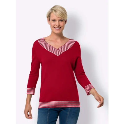 Abbildung von Classic Basics 3/4 Arm Pullover &quot;V Pullover&quot;