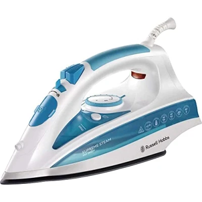 Abbildung von Russell Hobbs Dampfbügeleisen [2600W, 210 g Extra Dampfstoß] Bügeleisen (300ml Wassertank, Keramik Bügelsohle, Selbstreinigungs &amp; Sprühwasserfunktion, Antikalk Tropfstopp, 70 g/min Dampf) 20562 56
