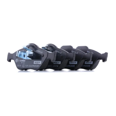 Abbildung von BREMBO P 24 055X Bremsbelagsatz exkl. Verschleißwarnkontakt ohne Zubehör FORD: FIESTA 4, 5, Fusion Kombi, MAZDA: 2 Hatchback, 121 III Hatchback