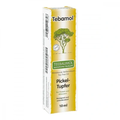 Abbildung von Teebaum öl Pickeltupfer
