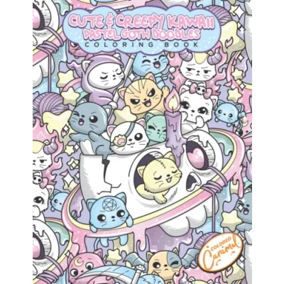 Abbildung von Cute &amp; Creepy Kawaii Pastel Goth Doodles Coloring Book