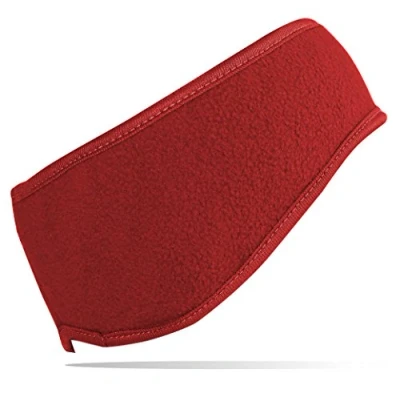 Abbildung von dy_mode Stirnband Ohrenschutz Ohrenwärmer Fleece für Damen und Herren Unisex OS002 (Rot)