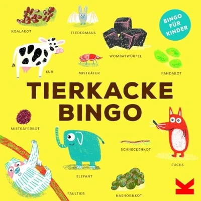 Abbildung von Laurence King Spiel, Familienspiel 441722 Tierkacke Bingo, Kinderspiel, 2 4 Spieler, ab 4..., Lernspiel