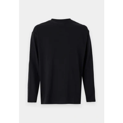 Abbildung von Selected Homme Slhlooseoscar O NECK TEE Langarmshirt, Herren, Größe: Large, Black