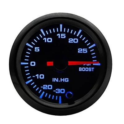 Abbildung von ETOPARS 52mm Automotor Kfz 2&quot; Zeiger Turbo Ladedruckanzeige Messgerät Kit Boost PSI 7 Farbe Lichtanzeige Zeigeranzeige