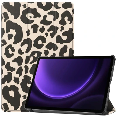 Abbildung von Design Trifold Klapphülle für das Samsung Tab S9 FE Leopard