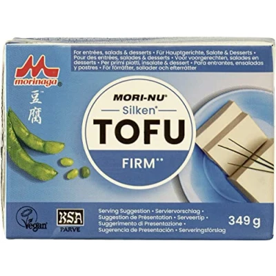 Abbildung von MORI NU Tofu, hart, aus Sojabohnen, vegan, koscher, glutenfrei (12 x 340 g)