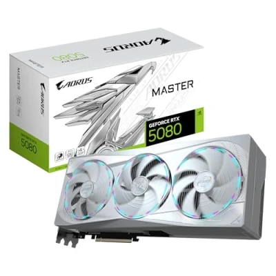 Abbildung von GeForce RTX 5080 AORUS MASTER ICE 16G, Grafikkarte