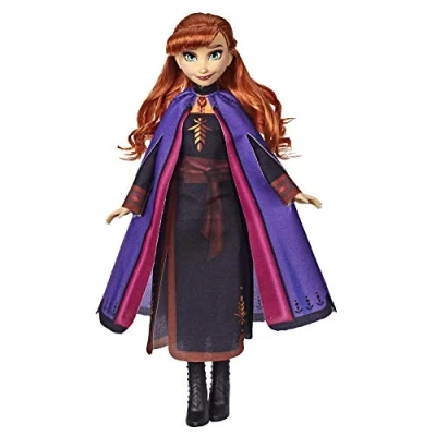 Abbildung von Hasbro Disney Die Eiskönigin Anna Puppe mit langem rotem Haar und Outfit zu 2, Spielzeug für Kinder ab 3 Jahren