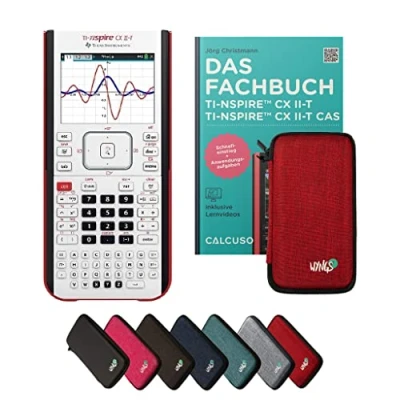 Abbildung von ﻿CALCUSO Standardpaket Rot mit Grafikrechner TI Nspire CX II T