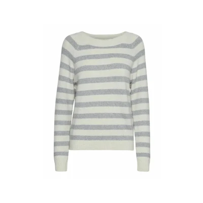 Abbildung von Vero Moda Vmdoffy Oneck Strickpullover, Damen, Größe: XS, Grey