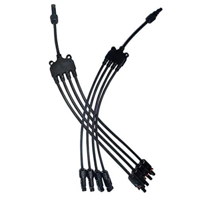 Abbildung von TRAMILY 4 Y Abzweig Typ Solarpanel Kabelkabel, Stecker Buchse Verlängerungskabel PV Drahtadapter