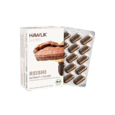 Abbildung von Bio Reishi Extrakt + Pulver 60 St
