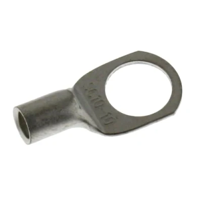 Abbildung von Lumonic 10x Rohrkabelschuh 10mm² M10 I Quetschkabelschuh 10mm2 blank, Ringkabelschuhe 10mm², Kabelschuhe Ringkabelschuh, Kabelringschuhe