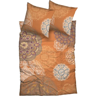 Abbildung von CASATEX Bettwäsche &quot;Eivissa in Biber (Flanell) Qualität, 100% Baumwolle,Bett und Kopfkissenbezug mit Reißverschluss, wärmende Winterbettwäsche, ganzjährig einsetzbar&quot;, (2 tlg.)