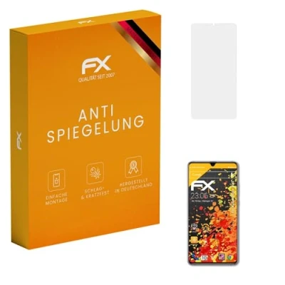 Abbildung von atFoliX Panzerfolie kompatibel mit Huawei Mate 20 X Schutzfolie, entspiegelnde und stoßdämpfende FX Folie (3X)