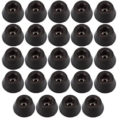 Abbildung von Adam Hall Hardware 4901 M24 AH 24er Set Gummifuß 30 x 15 mm schwarz im Beutel