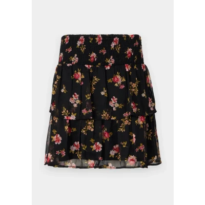 Abbildung von Vero Moda Vmsmilla Smock Short Skirt Minirock, Damen, Größe: Large, Black