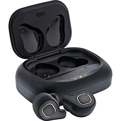 Abbildung von InLine 55356T PURE Air TWS, Bluetooth In Ear Kopfhörer mit True wireless Stereo, Qi Case PowerBank, Schwarz, Ears: 27x23x23mm / Ladegehäuse: 76x54x30mm