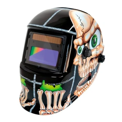 Abbildung von GYS Schweißhelm LCD VENUS 9/13 BONES Tönungsmaske TRUE COLOR Technologie