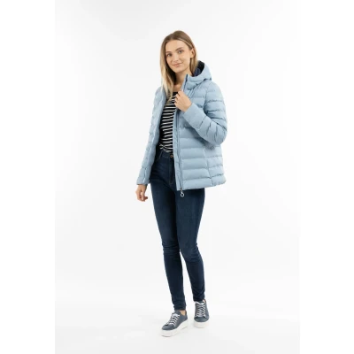 Abbildung von DREIMASTER Maritim Damen wattierte Winterjacke XXL / Hellblau 100% Polyester