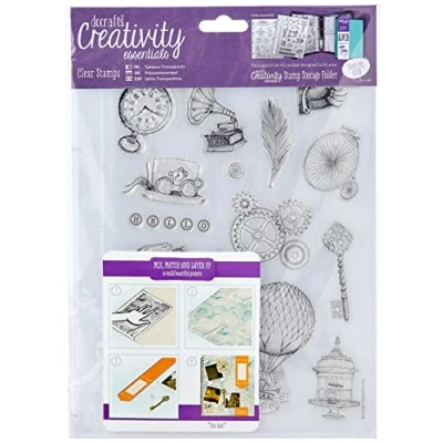 Abbildung von A5 Clear Stamp Set (16pcs) Steampunk