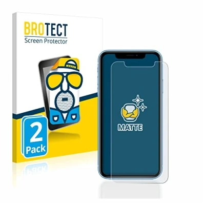 Abbildung von BROTECT Entspiegelungs Schutzfolie für Apple iPhone XR / 11 (2 Stück) Matte Displayschutz Folie, Anti Reflex, Fingerprint