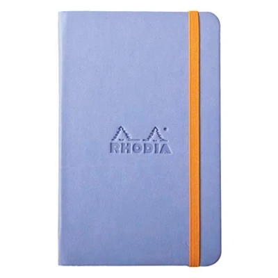 Abbildung von Rhodia 118629C Rhodiarama Book (A6 Notizbuch mit Gummizug, blanko, 96 Blatt) 1 Stück iris Irisblau