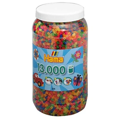 Abbildung von Hama midi perlen 13000 stück neon mix