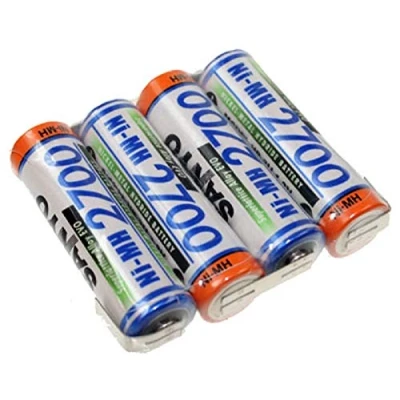 Abbildung von 4er Reihe Akku Akkupack 4,8V 2700mAh F1x4 Zelle AA HR 3U LF Z Form