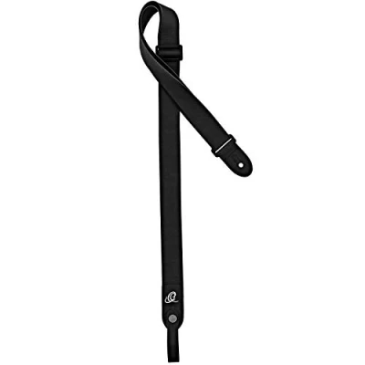 Abbildung von Ortega Guitars Veganer Ukulele Gurt Längenverstellbar Vegan Series Inkl. CONNECT Adapter Schwarz (OSVU BK)