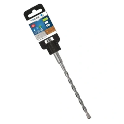 Abbildung von Högert Technik Professionelle SDS+ Beton BX2 Bohrer 20x1000 mm 2 schneidig, zum Bohren in Ziegel, Stein, Keramik, und Stahlbeton.