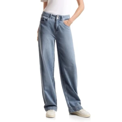 Abbildung von Street One Flared Jeans, Damen, Größe: 26x30, Blau