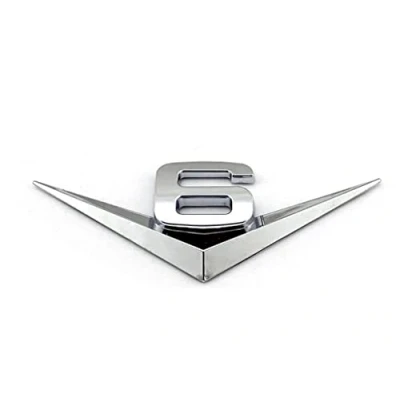 Abbildung von B133 V6 Chrom auto aufkleber 3D Emblem Badge Abzeichen Schriftzug car Sticker Abziehbild