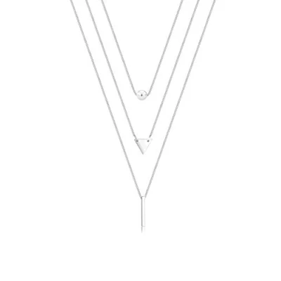 Abbildung von Elli GEO Halskette silvercoloured, Damen, Größe: 40, Silver coloured