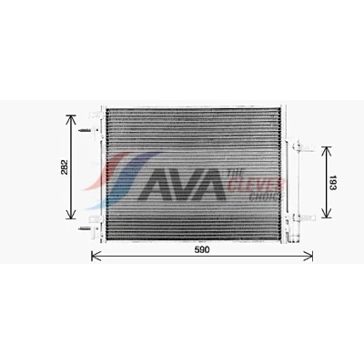 Abbildung von PRASCO OL5735D Klimakondensator mit Trockner 11,9 8,7 Aluminium 468 R 1234yf, 134a OPEL: Karl