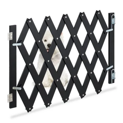 Abbildung von relaxdays Universalschutzgitter Ausziehbares Hundeabsperrgitter schwarz