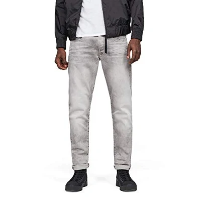 Abbildung von G STAR RAW Herren 3301 Regular Tapered Jeans, Grau (lt aged 51003 7607 424), 26W / 34L