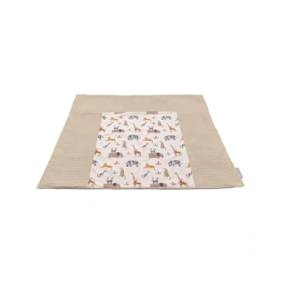 Abbildung von ULLENBOOM ® Wickelauflagenbezug 75x85 cm Sand Savanne (Made in EU) abnehmbarer Bezug für Wickelauflage 85x75, Baby Überzug Wickelunterlage aus Baumwolle, Wickelbezug Wickeltisch
