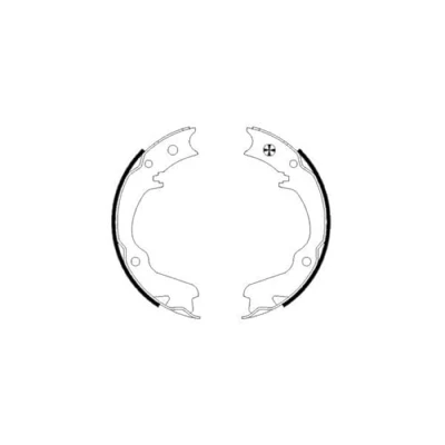 Abbildung von TEXTAR 91055400 Handbremsbeläge ohne Handbremshebel SUBARU: Impreza II Limousine, Legacy 3 I Limousine
