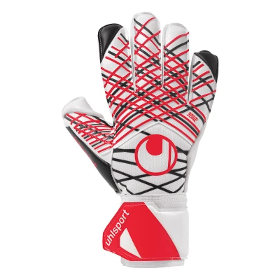 Abbildung von uhlsport Absolutgrip, Kinder und Erwachsene Torwarthandschuhe, Blanc/Rouge/Noir, 10