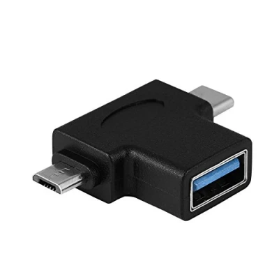 Abbildung von 2 In 1 OTG Konverter, Micro USB Adapter, + 3.1 Typ C auf 3.0 Buchse Adapter