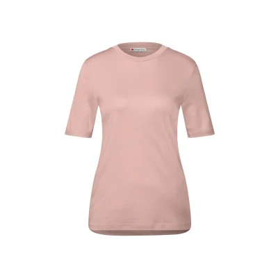 Abbildung von Street One Damen 3228125 Basic Shirt mit Turtleneck, Faded Rose, 40