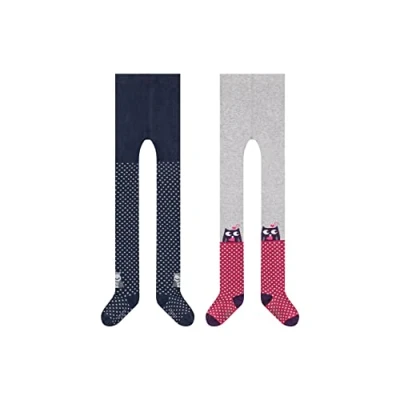 Abbildung von camano 2ER PACK Strumpfhose für Kinder, Größe: 110/116, Mulberry purple